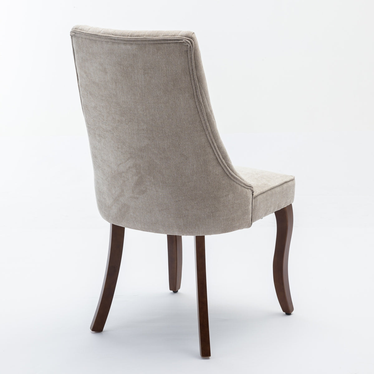 Rayon Cloth Flocking Linen Dining Chairs Channel Kitchen Dinner Chair