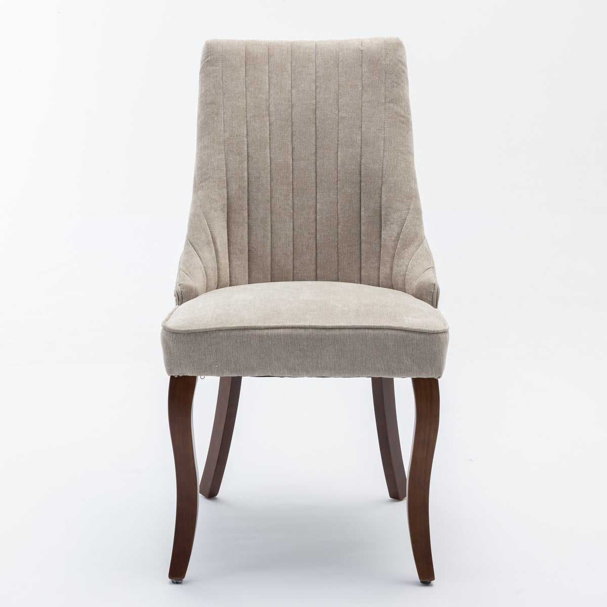 Rayon Cloth Flocking Linen Dining Chairs Channel Kitchen Dinner Chair
