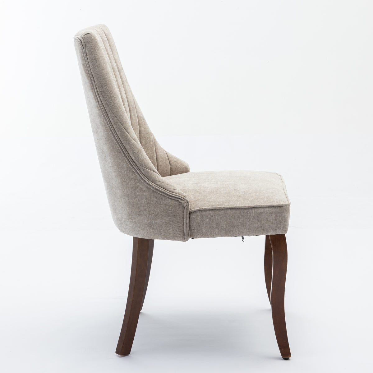 Rayon Cloth Flocking Linen Dining Chairs Channel Kitchen Dinner Chair