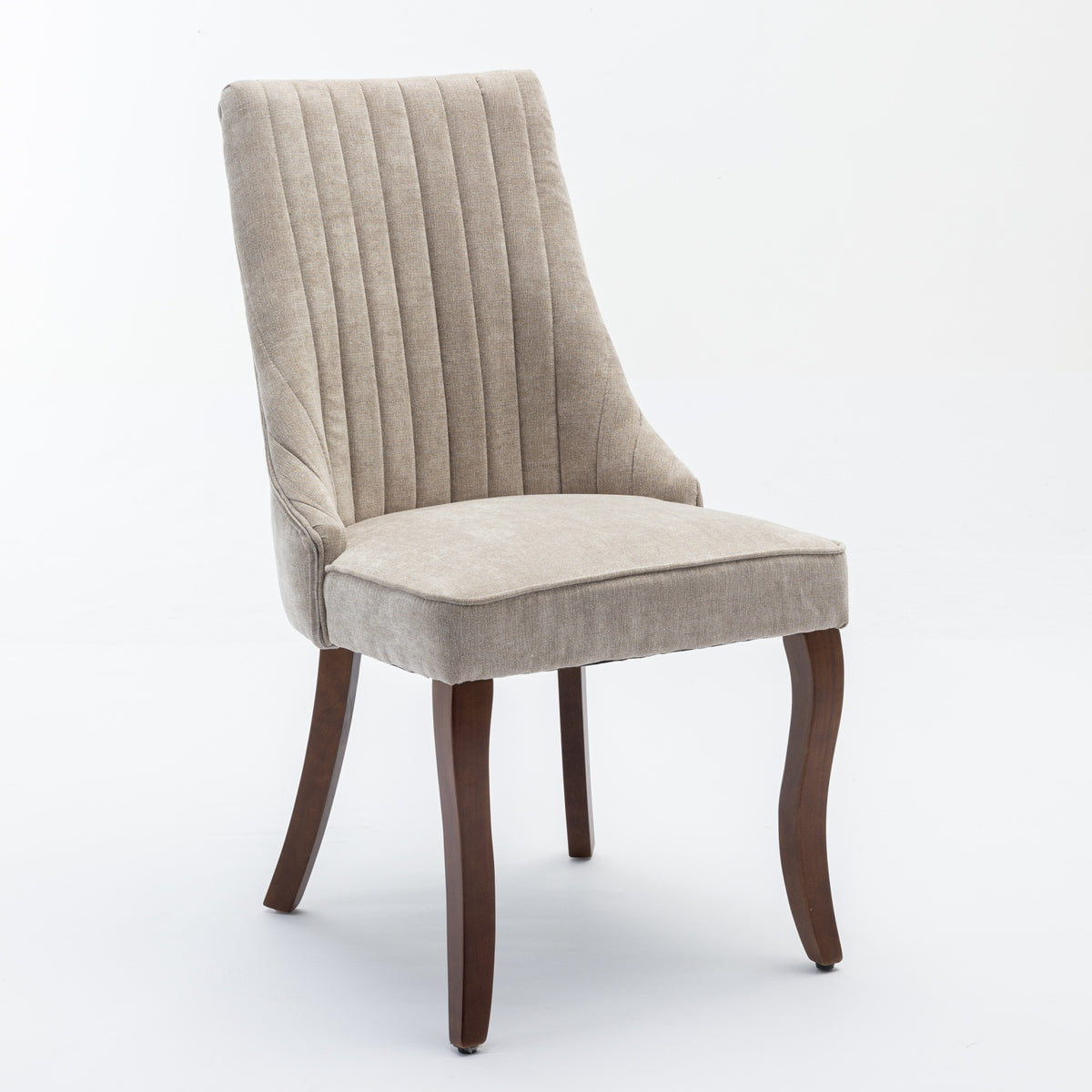 Rayon Cloth Flocking Linen Dining Chairs Channel Kitchen Dinner Chair