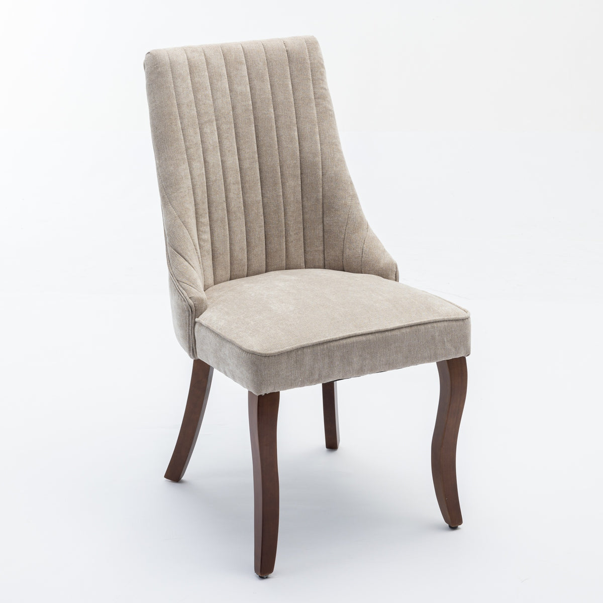 Rayon Cloth Flocking Linen Dining Chairs Channel Kitchen Dinner Chair