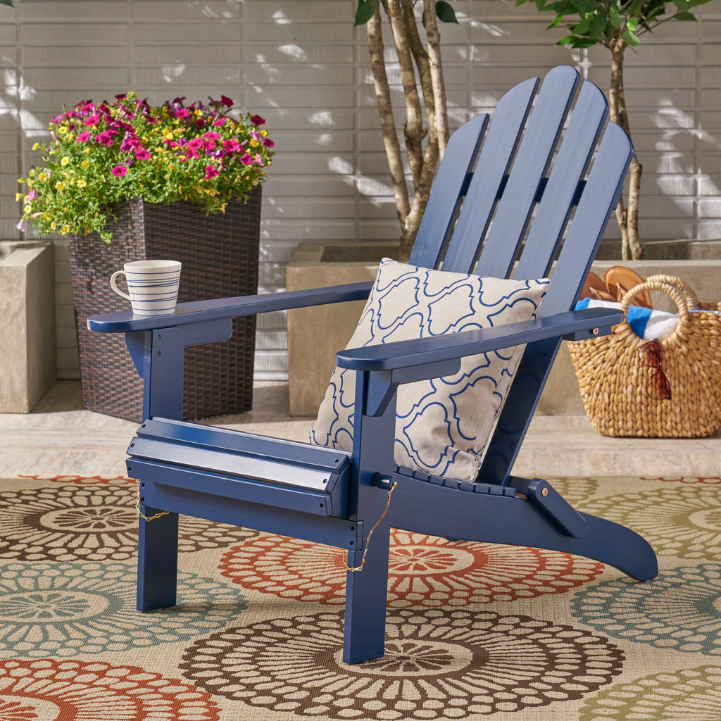 Navy Blue HOLLYWOOD FOLDABLE ADIRONDACK CHAIR