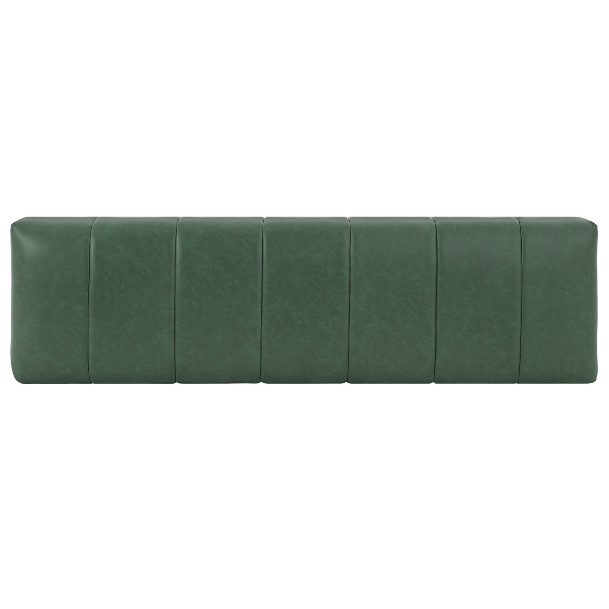 Modern Green PU Upholstered Dining Bench with Rubber & Plywood Frame, 61.02" L, 250 lbs Capacity
