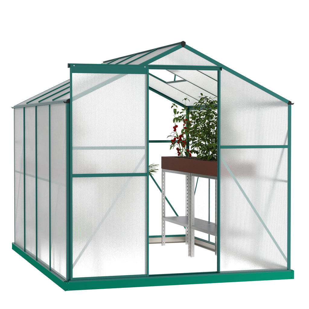 6'x 8' Heavy Duty Walk-in Plant Garden Greenhouse for Backyard/Outdoor